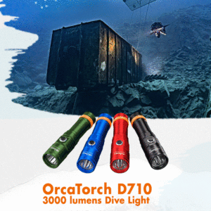 Orca Torch D710 oplaadbare duiklamp 3000lm