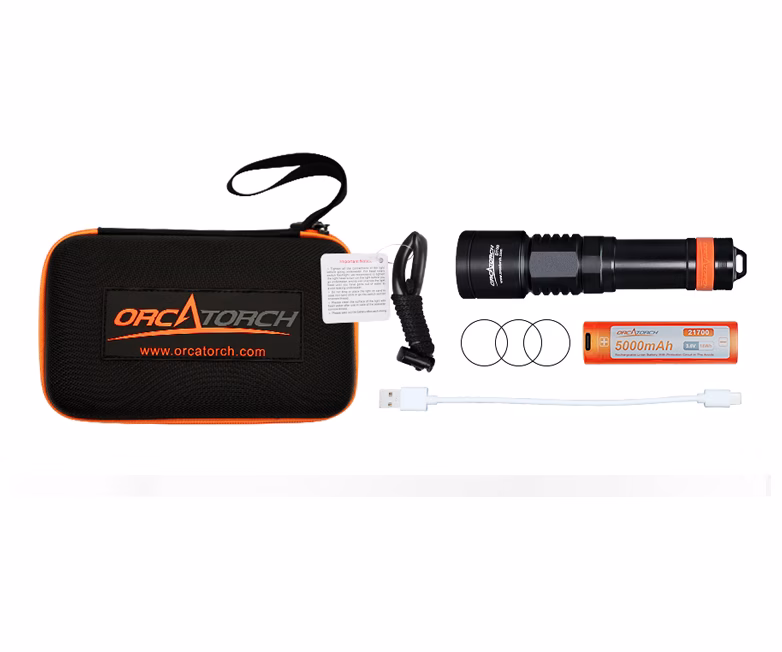 Orca Torch D700 oplaadbare duiklamp 1700lm - Afbeelding 3