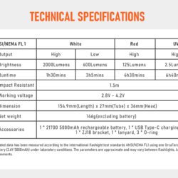 Orcatorch D710V foto video duiklamp - Afbeelding 6