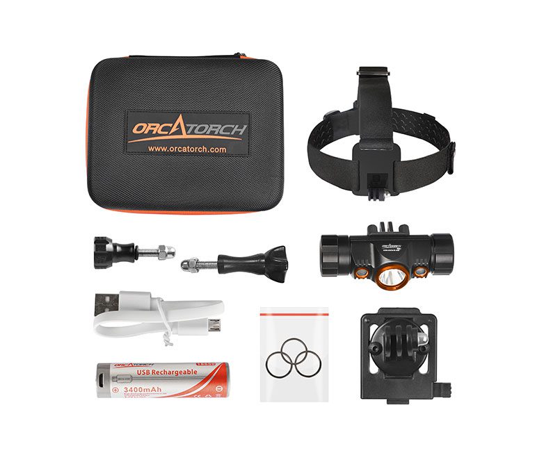 Orca Torch TD01 duik hoofdlamp - Afbeelding 4