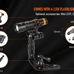 Orcatorch D710V foto video duiklamp - Afbeelding 3